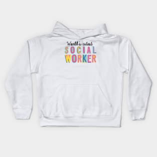 Social Worker Gifts | World's cutest Social Worker Kids Hoodie